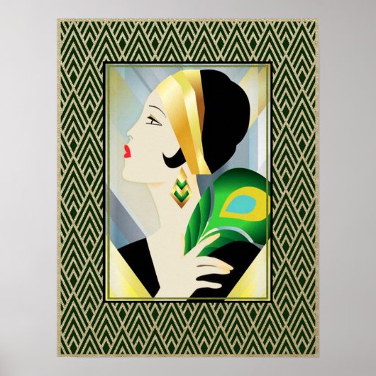 Art Deco Socialite Poster (Vorne)