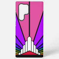 Art Deco Sonne im Regenbogen