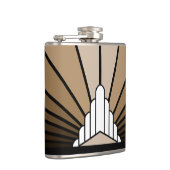 Art Deco Sonne in Beige Flachmann (Rechts)