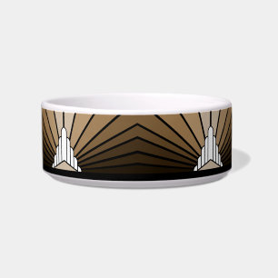 Art Deco Sonne in Beige Napf