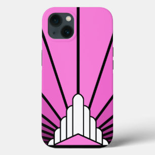 Art Deco Sonne in Rosa Case-Mate iPhone Hülle