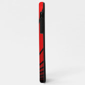 Art Deco Sonne in Rot Case-Mate iPhone Hülle (Hinten/Links)