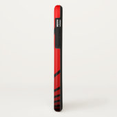 Art Deco Sonne in Rot Case-Mate iPhone Hülle (Hinten/Links)