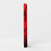 Art Deco Sonne in Rot Case-Mate iPhone Hülle (Hinten/Links)