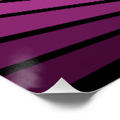 Art déco Sonnenrosa Poster (Ecke)