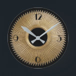 Art Deco Sonnenstrahlen mit Zahlen Uhr<br><div class="desc">Machen Sie es dem Deko möglich,  Ihren Ort zu würzen..</div>