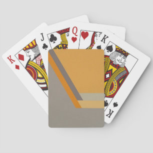 ART DECO Spielkarten (Mandarine/Grau)