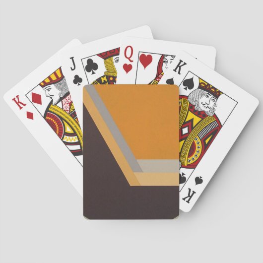 ART DECO Spielkarten (Mandarine/Schwarz) (Rückseite)