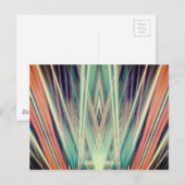 Art Deco Spotlights Muster Postkarte (Vorne/Hinten)