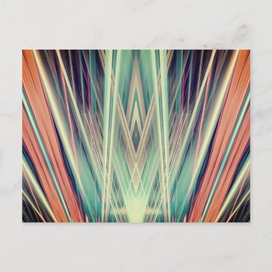 Art Deco Spotlights Muster Postkarte (Vorderseite)