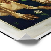 Art Deco SPRING - Apollo und Tiere Poster (Ecke)