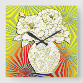 Art Deco Square Uhr der 1920er Jahre