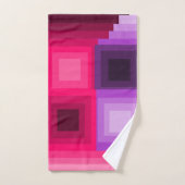 Art Deco Squares Badhandtuch Set (Handtuch)