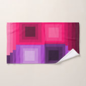 Art Deco Squares Badhandtuch Set (Handtuch)