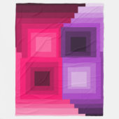 Art Deco Squares Fleecedecke (Vorderseite)