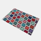 Art Deco Squares Fußmatte (Schrägansicht)