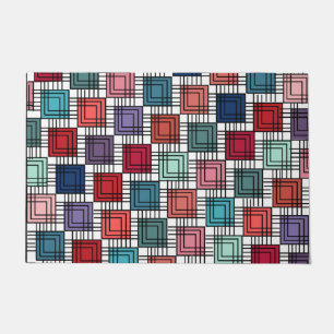 Art Deco Squares Fußmatte