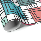 Art Deco Squares Geschenkpapier (Rolleneckpunkt)