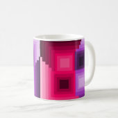 Art Deco Squares Kaffeetasse (VorderseiteRechts)
