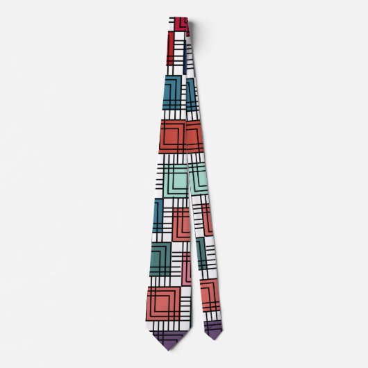 Art Deco Squares Krawatte (Vorderseite)