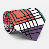 Art Deco Squares Krawatte (Gerollt)