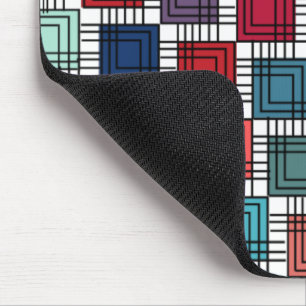 Art Deco Squares Mousepad