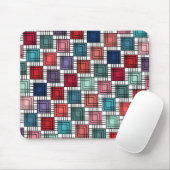 Art Deco Squares Mousepad (Mit Mouse)