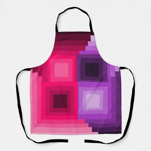 Art Deco Squares Schürze (Vorderseite)