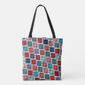 Art Deco Squares Tasche (Rückseite)
