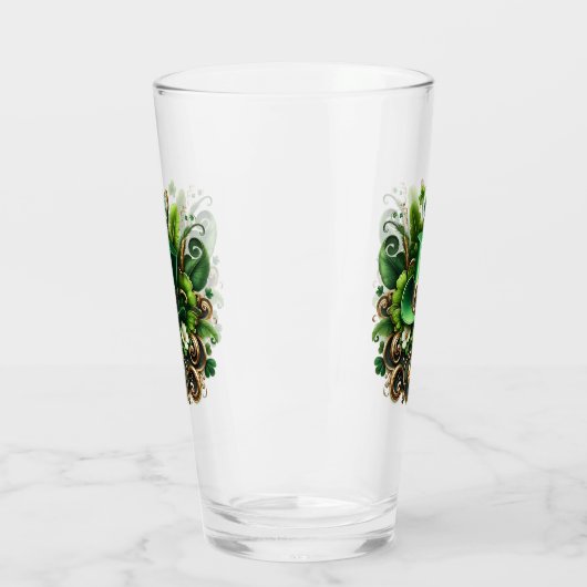 Art Deco St Patricks Day Glas (Links)
