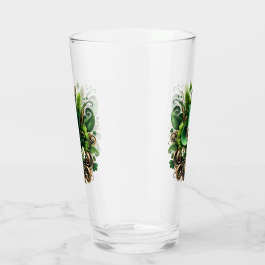 Art Deco St Patricks Day Glas (Rechts)
