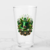 Art Deco St Patricks Day Glas (Vorderseite)