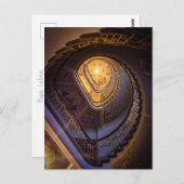 Art Deco stairwell, Riga Postkarte (Vorne/Hinten)