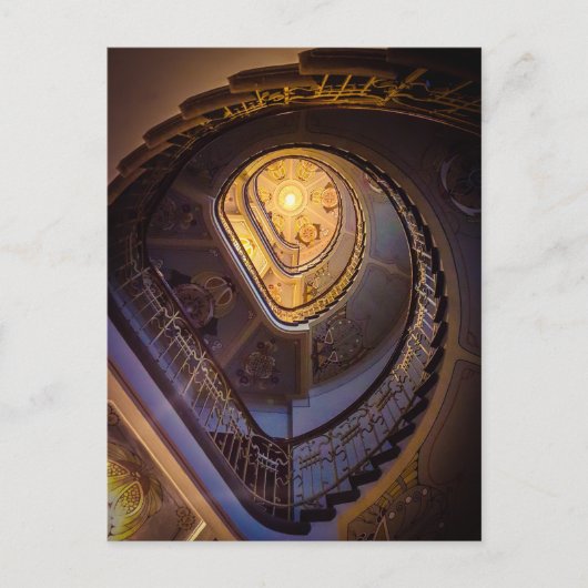 Art Deco stairwell, Riga Postkarte (Vorderseite)