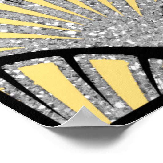 Art Deco Starlight Roof Poster (Ecke)