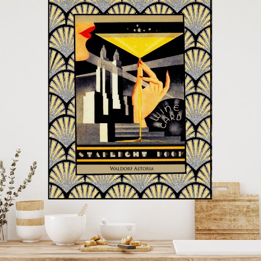 Art Deco Starlight Roof Poster (Küche)