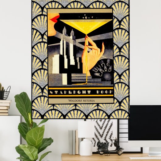 Art Deco Starlight Roof Poster (Heimbüro)