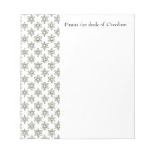 Art Deco Stars Personalisiert Notepad Notizblock (Vorderseite)