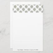 Art Deco Stars Personalisiert Stationery Briefpapier (Vorne/Hinten)