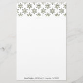 Art Deco Stars Personalisiert Stationery Briefpapier (Vorderseite)