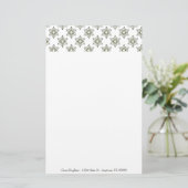 Art Deco Stars Personalisiert Stationery Briefpapier (Stehend Vorderseite)