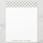 Art Deco Stars Personalisiertes Blatt (Vorderseite)