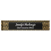 Art Deco Station Sign Office Namensplakette (Vorderseite)