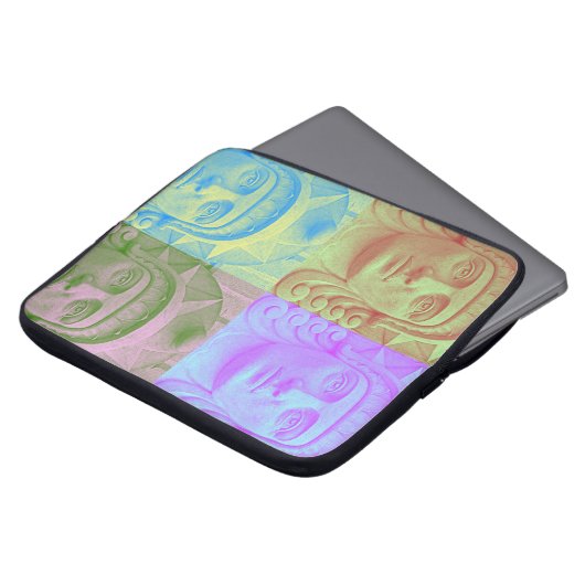 Art Déco Steinkopfbildhauer - Laptop-Sieb Laptopschutzhülle (Vorne Oben)