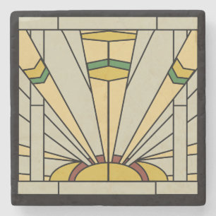 Art Deco Steinuntersetzer