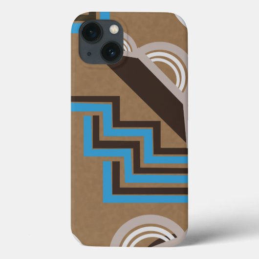 Art-Déco-Stil Abstraktes Design Case-Mate iPhone Hülle (Rückseite)