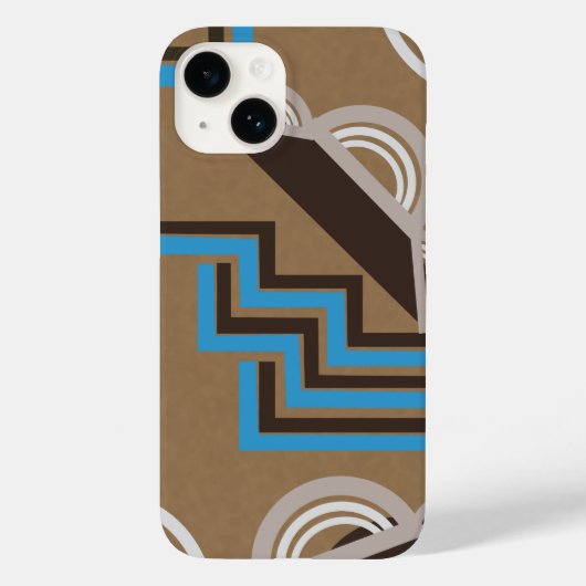 Art-Déco-Stil Abstraktes Design Case-Mate iPhone Hülle (Rückseite)