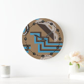 Art-Déco-Stil Abstraktes Design Große Wanduhr (Zuhause)