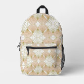 Art-Deco-Stil Bedruckter Rucksack (Vorderseite)