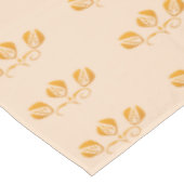 Art Deco Stil Blumenmuster Mit Monogramm Tischdecke (Schrägansicht)